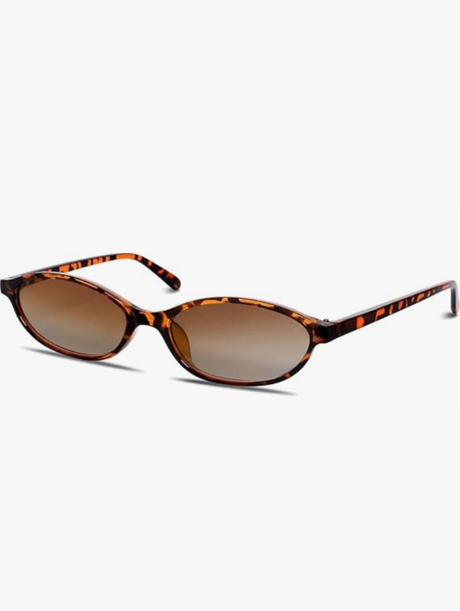 Retro Oval Cat Eye Sunglasses