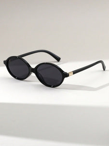 Hailey Vintage Oval Sunglasses