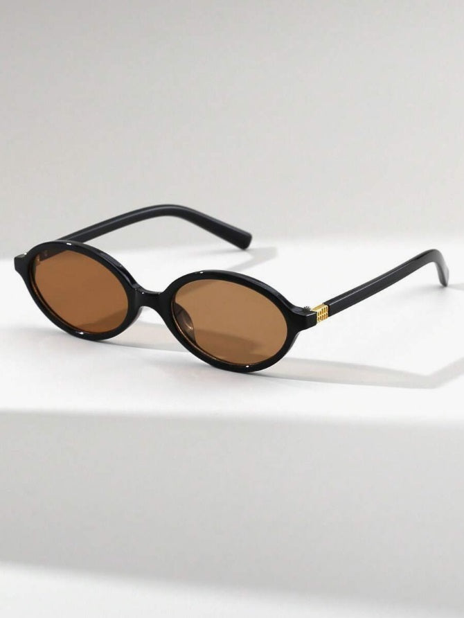 Hailey Vintage Oval Sunglasses