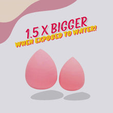 Load and play video in Gallery viewer, Pink Makeup Blender Tear Drop Sponge 3 Pack
