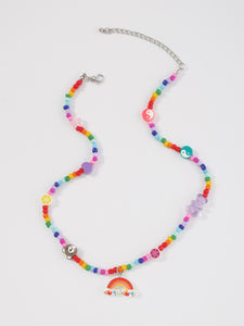 Rainbow Beaded Necklace - Ufreakb