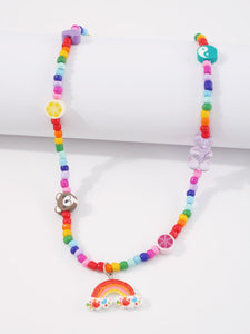 Rainbow Beaded Necklace - Ufreakb