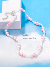 Load image into Gallery viewer, Heart Pearl Necklace
