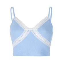 Load image into Gallery viewer, Cami Crop Top Baby Blue - Ufreakb
