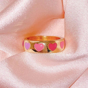 Heart Enamel Ring - Ufreakb