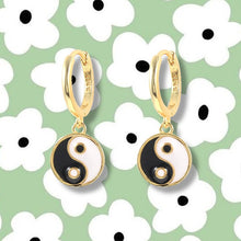 Load image into Gallery viewer, Yin Yang Huggies Earrings - Ufreakb
